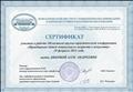 Сертификат участника в работе Областной научно-практической конференции "Приобщение детей дошкольного возраста к искусству", 19 февраля 2013 года.